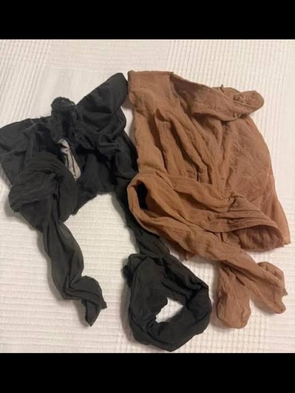 Sheer Black Women's Shapewear Hosiery pantyhose as is - Picture 2 of 3